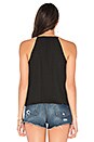 view 3 of 4 Surplice Halter Top in Black