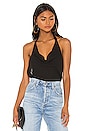 view 1 of 4 Cowl Neck Halter Top in Black