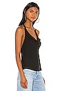 view 2 of 4 Cowl Neck Halter Top in Black