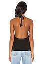 view 3 of 4 Cowl Neck Halter Top in Black