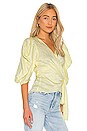 view 2 of 5 Puff Sleeve Wrap Top in Daisy