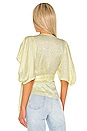 view 3 of 5 Puff Sleeve Wrap Top in Daisy