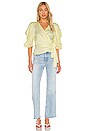 view 4 of 5 Puff Sleeve Wrap Top in Daisy