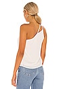 view 3 of 4 One Shoulder Tank in Cream