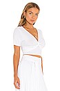 view 2 of 4 Twist Front Crop Top in White
