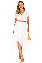 view 4 of 4 Twist Front Crop Top in White