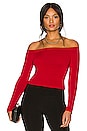 view 1 of 4 Off Shoulder Top in Red
