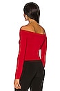 view 3 of 4 Off Shoulder Top in Red
