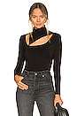 view 1 of 4 Cutout Turtleneck Top in Black