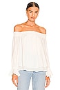 view 1 of 4 Off Shoulder Ruffle Cuff Top in Cream