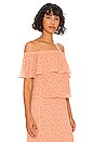 view 2 of 4 Off The Shoulder Ruffle Top in Reef