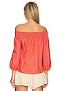 view 3 of 4 Off The Shoulder Top in Rust