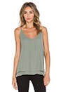 view 1 of 3 Double Layer Cami in Moss