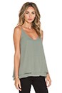 view 2 of 3 Double Layer Cami in Moss