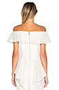 view 3 of 4 Strapless Flounce Top in White