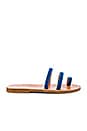 view 1 of 5 Chiron Sandal in Velours French Blue