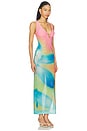 view 2 of 4 Plunge Mesh Maxi Dress in Afterglow