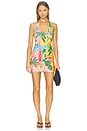 view 1 of 3 MINIVESTIDO HALTER HALTER MINI DRESS in Sunlit Spritz