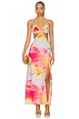 view 1 of 3 ROBE MAXI MAXI DRESS in Frangipani Swirl