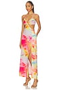 view 2 of 3 ROBE MAXI MAXI DRESS in Frangipani Swirl