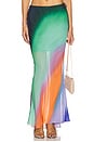 view 1 of 6 Chiffon Tie Side Maxi Skirt in Spellbound Swirl
