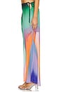 view 3 of 6 Chiffon Tie Side Maxi Skirt in Spellbound Swirl