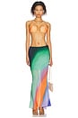 view 5 of 6 Chiffon Tie Side Maxi Skirt in Spellbound Swirl