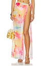 view 1 of 6 JUPE LONGUE MAXI SKIRT in Frangipani Swirl