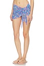 view 3 of 6 Mini Mesh Sarong in Electric Bloom