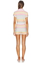 view 3 of 4 Towelling Playsuit in Sunset Wave