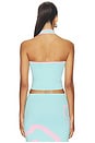 view 3 of 4 Knit Halter Top in Island Sky