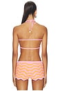 view 3 of 4 Chevron Knit Halter Crop Top in Sundrenched