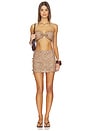 view 5 of 6 Strappy Ring Tie Crop Top in Espresso Spritz