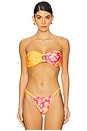 view 1 of 4 Strapless Bandeau Bikini Top in Island Dreamer