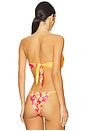 view 3 of 4 Strapless Bandeau Bikini Top in Island Dreamer