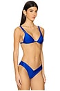 view 2 of 5 TWIN STRAP 브라렛 비키니 탑 in Malibu Blue