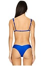 view 3 of 5 TWIN STRAP 브라렛 비키니 탑 in Malibu Blue