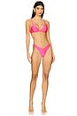 view 4 of 4 Underwire Triangle Bikini Top in Posh Pink