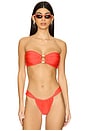 view 1 of 4 Strapless Bandeau Top in Neon Rose