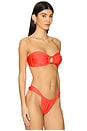 view 2 of 4 Strapless Bandeau Top in Neon Rose