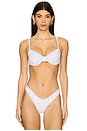 view 1 of 4 Double Ruffle Underwire Bikini Top in Moonflower
