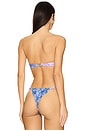 view 3 of 4 Twist Bandeau Bikini Top in Lilac Moon