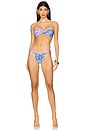 view 4 of 4 Twist Bandeau Bikini Top in Lilac Moon