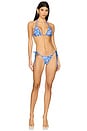 view 4 of 4 Thong Tie Side Bikini Bottom in Lilac Moon