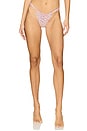 view 1 of 4 Ruched Thong Bikini Bottom in Astro Pop