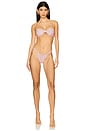 view 4 of 4 Ruched Thong Bikini Bottom in Astro Pop