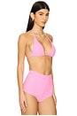 view 2 of 5 Classic Tie Halter Bikini Top in Pink Diva