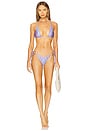 view 4 of 5 Ring Halter Bikini Top in Bubblegum Blossom