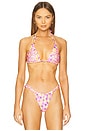 view 1 of 5 Panel Halter Bikini Top in Daisy Dreamer