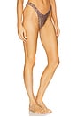 view 2 of 5 Retro Y Thong Bikini Bottom in Kosmic Kat